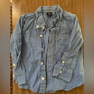 GAP Blue Checkered Button-Up Shirt